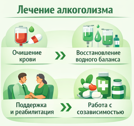 лечение алкоголизма в Изобильном этапы